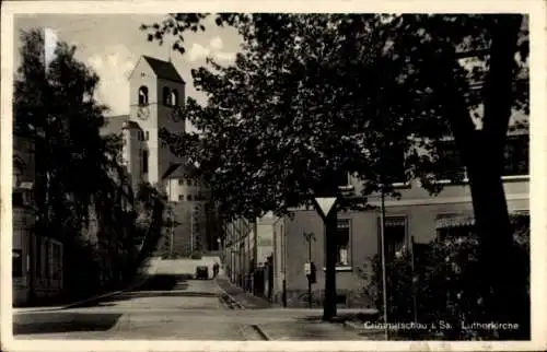 Ak Crimmitschau in Sachsen, Lutherkirche