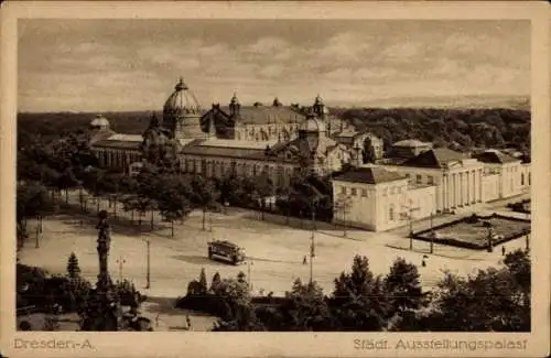 Ak Dresden, städtischer Ausstellungspalast