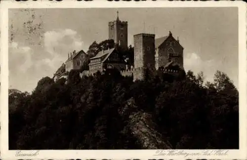 Ak Lutherstadt Eisenach in Thüringen, Wartburg, Süd-West