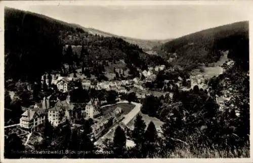 Foto Ak Triberg, Blick Richtung Schonach aus d Höhe