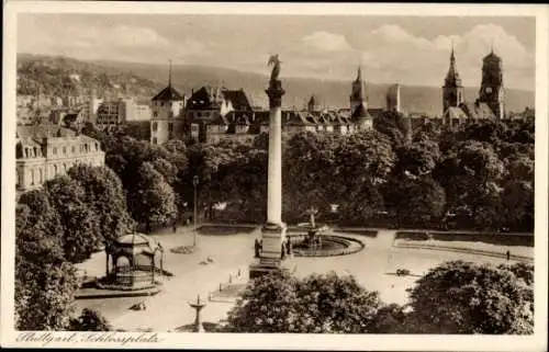 Ak Stuttgart in Württemberg, Schlossplatz