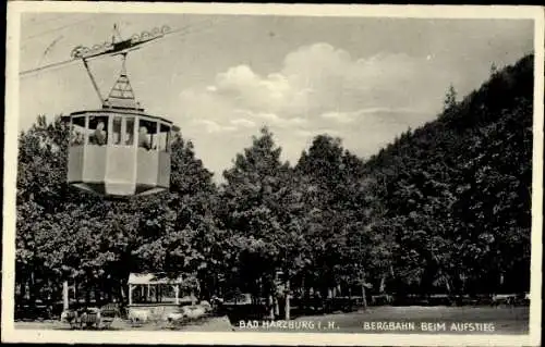 Ak Bad Harzburg am Harz, Bergbahn beim Aufstieg