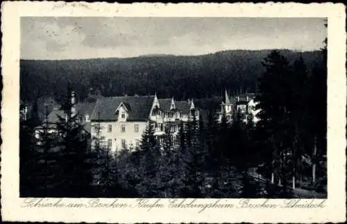 Ak Schierke Wernigerode im Harz, Kaufm. Erholungsheim Brocken-Scheideck