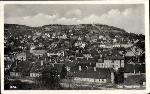 Ak Jena Thüringen, Westviertel, Bahnstrecke