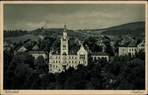 Ak Eibenstock im Erzgebirge Sachsen, Rathaus