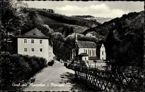 Ak Marienthal im Rheingau Geisenheim am Rhein Hessen, Kirche