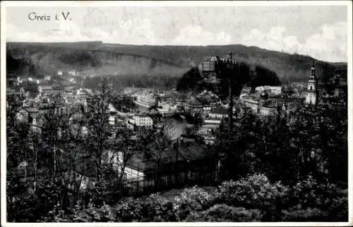 Ak Greiz im Vogtland Thüringen, Gesamtansicht