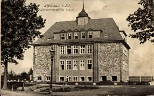 Ak Zwickau in Sachsen, Landwirtschaftliche Schule