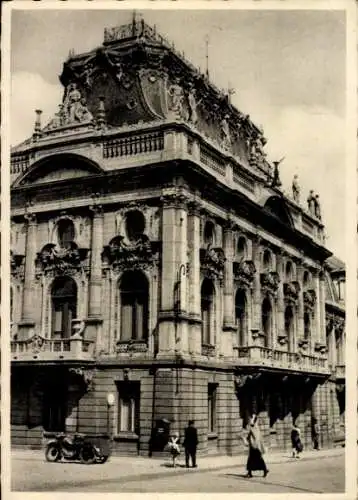 Ak Lodz Polen, Verwaltungsgebäude der Fa. Posnanski A.-G.