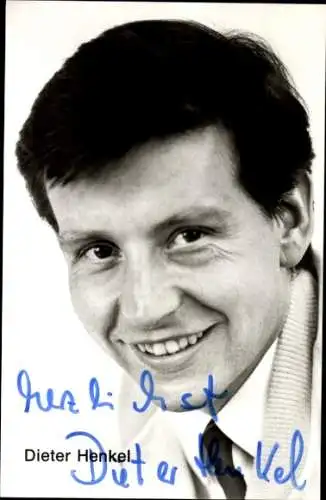 Ak Schauspieler Dieter Henkel, Portrait, Autogramm