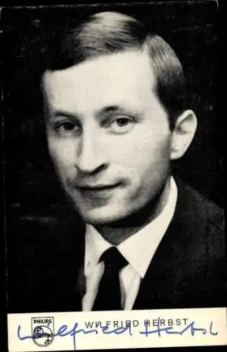 Ak Sänger Wilfried Herbst, Portrait, Autogramm