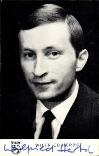 Ak Sänger Wilfried Herbst, Portrait, Autogramm