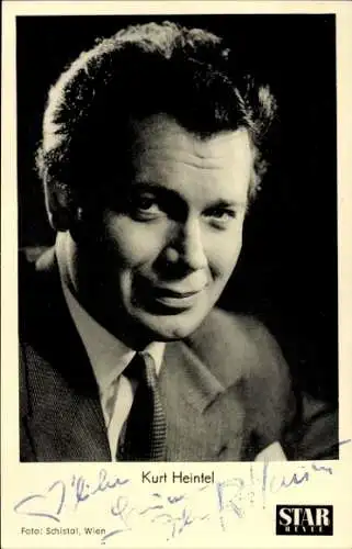 Ak Schauspieler Kurt Heintel, Portrait, Autogramm