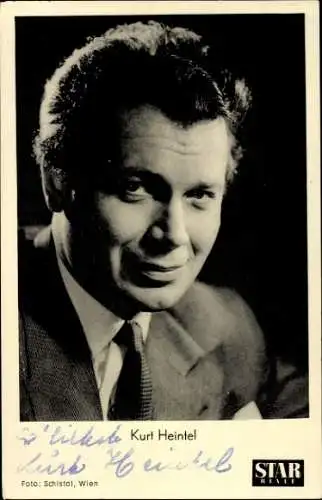 Ak Schauspieler Kurt Heintel, Portrait, Autogramm