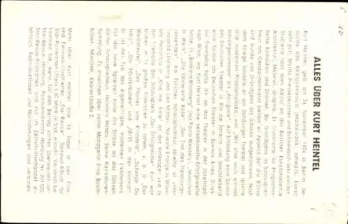 Ak Schauspieler Kurt Heintel, Portrait, Autogramm