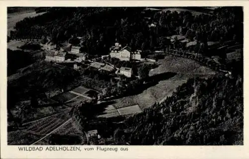 Ak Adelholzen Siegsdorf in Oberbayern, Fliegeraufnahme