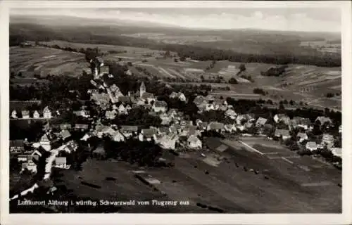 Ak Altburg Calw im Schwarzwald, Fliegeraufnahme