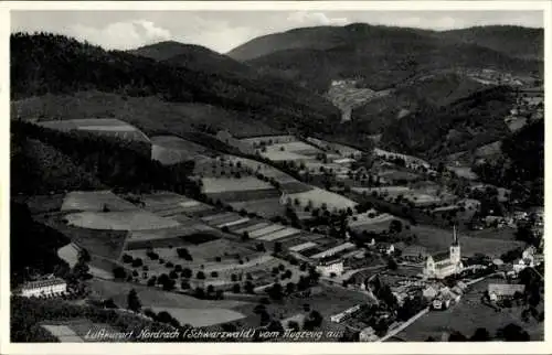 Ak Nordrach im Schwarzwald Baden, Fliegeraufnahme