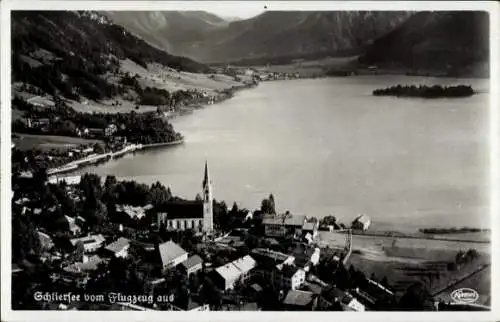 Ak Schliersee in Oberbayern, Fliegeraufnahme