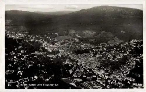 Ak Baden Baden am Schwarzwald, Fliegeraufnahme