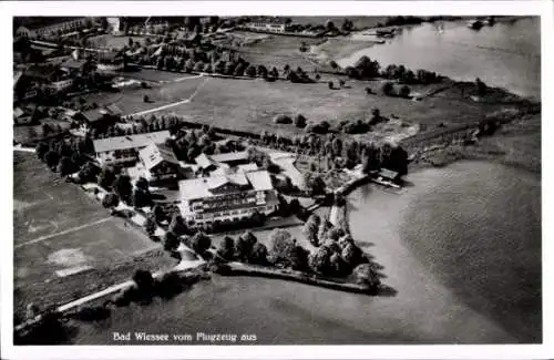 Ak Bad Wiessee im Kreis Miesbach Oberbayern, Hotel, Fliegeraufnahme