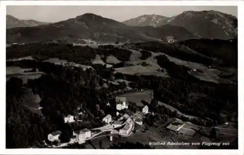 Ak Adelholzen Siegsdorf in Oberbayern, Fliegeraufnahme