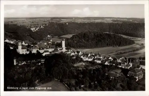 Ak Kirchberg an der Jagst, Fliegeraufnahme