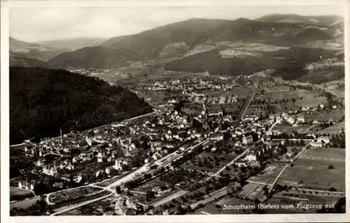 Ak Schopfheim in Baden, Fliegeraufnahme