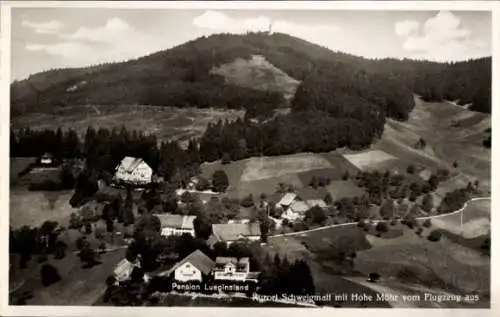 Ak Schweigmatt Raitbach Schopfheim in Baden, Fliegeraufnahme, hohe Möhr, Pension Lueginsland