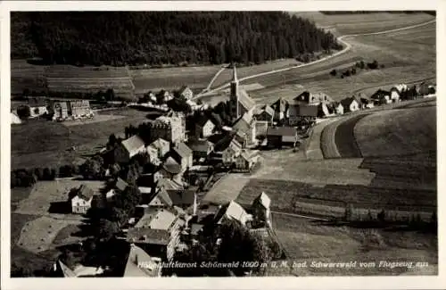 Ak Schönwald im Schwarzwald, Fliegeraufnahme