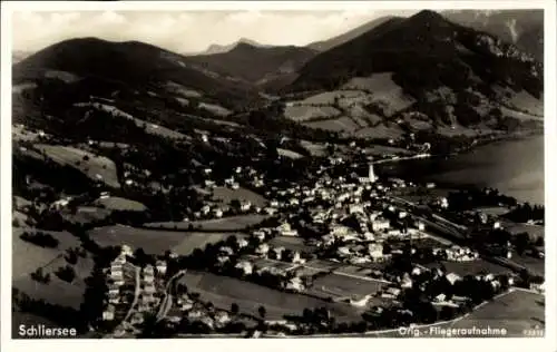 Ak Schliersee in Oberbayern, Fliegeraufnahme