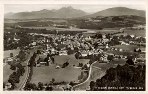 Ak Miesbach in Oberbayern, Fliegeraufnahme