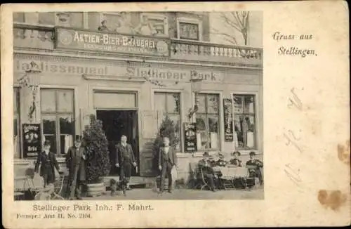 Ak Hamburg Eimsbüttel Stellingen, Gasthaus Stellinger Park