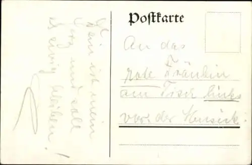 Künstler Ak Groß, F., Dresden Altstadt, Annenschule im Winter