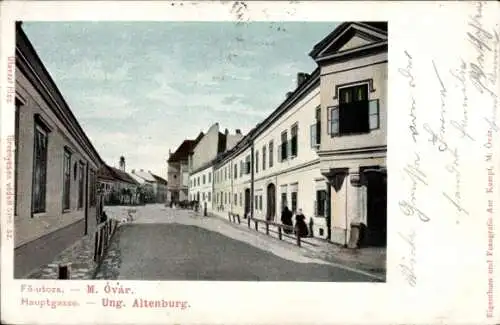 Ak Magyaróvár Ungarisch Altenburg Mosonmagyaróvár Ungarn, Hauptgasse