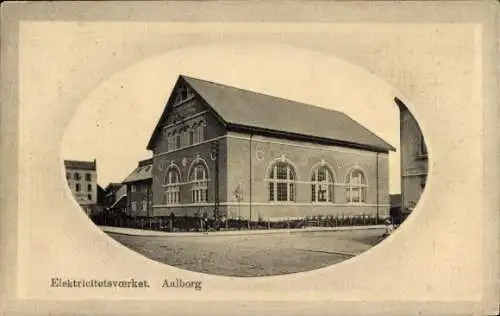 Passepartout Ak Ålborg Aalborg Dänemark, Elektrizitätswerk