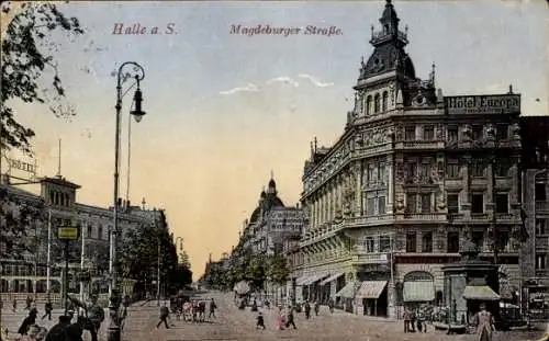 Ak Halle an der Saale, Magdeburger Straße, Hotel Europa