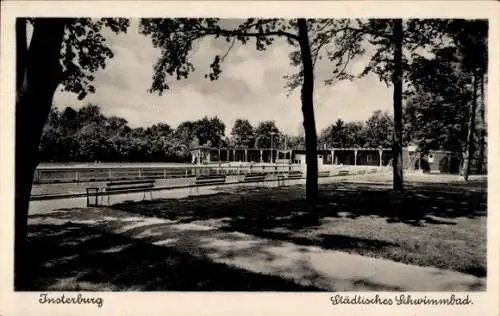 Ak Tschernjachowsk Insterburg Ostpreußen, Städtisches Schwimmbad