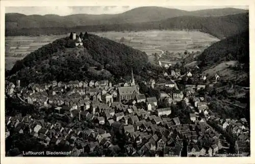 Ak Biedenkopf an der Lahn, Gesamtansicht, Fliegeraufnahme