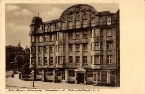 Ak Frankfurt am Main, Hotel Hospiz Schweizerhof, Wiesenhüttenstraße 39-41