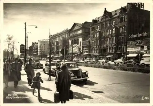 Foto Ak Berlin Charlottenburg, Kurfürstendamm, Hotel am Zoo, Haus Wien, Boenicke