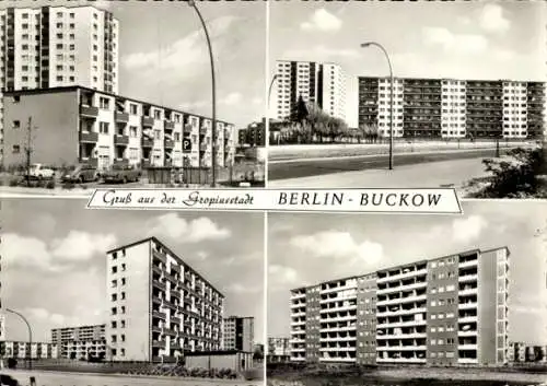 Ak Berlin Neukölln Buckow, Gropiusstadt, Teilansichten, Wohngebäude