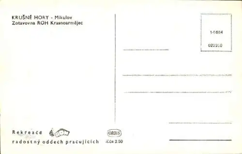 Ak Mikulov v Krušných horách Niklasberg Region Aussig, Zotavovna Roh Krasnoarmejec