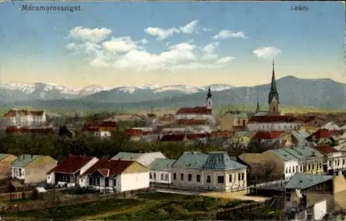 Ak Sighetu Marmației Marmaroschsiget Máramaros sziget Rumänien, Gesamtansicht