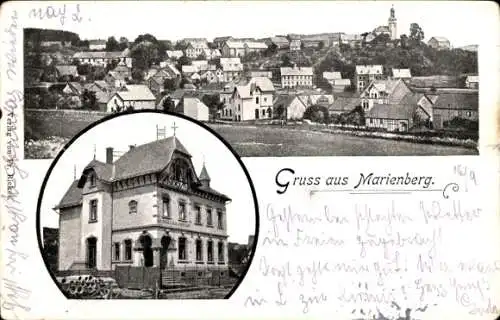 Ak Bad Marienberg im Westerwald, Gesamtansicht, Gasthaus