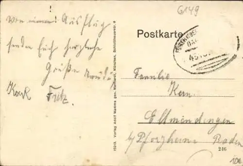 Ak Fürth im Odenwald, Gesamtansicht, Kirche