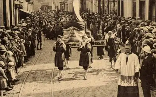 Ak Brügge Brügge Flandern Westflandern, Prozession des Heiligen Blutes, Das Boot der Apostel