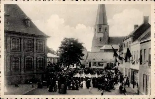 Ak Thourout Torhout Westflandern, Volksfest, Markt