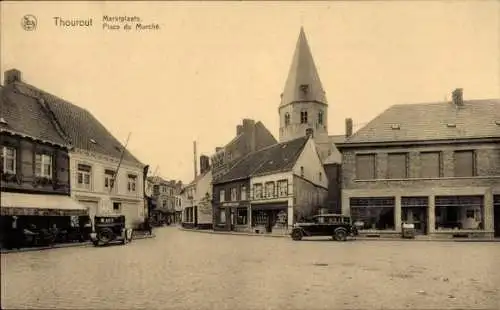 Ak Thourout Torhout Westflandern, Marktplatz