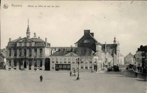 Ak Roeselaere Rousselare Roeselare Westflandern, Rathaus